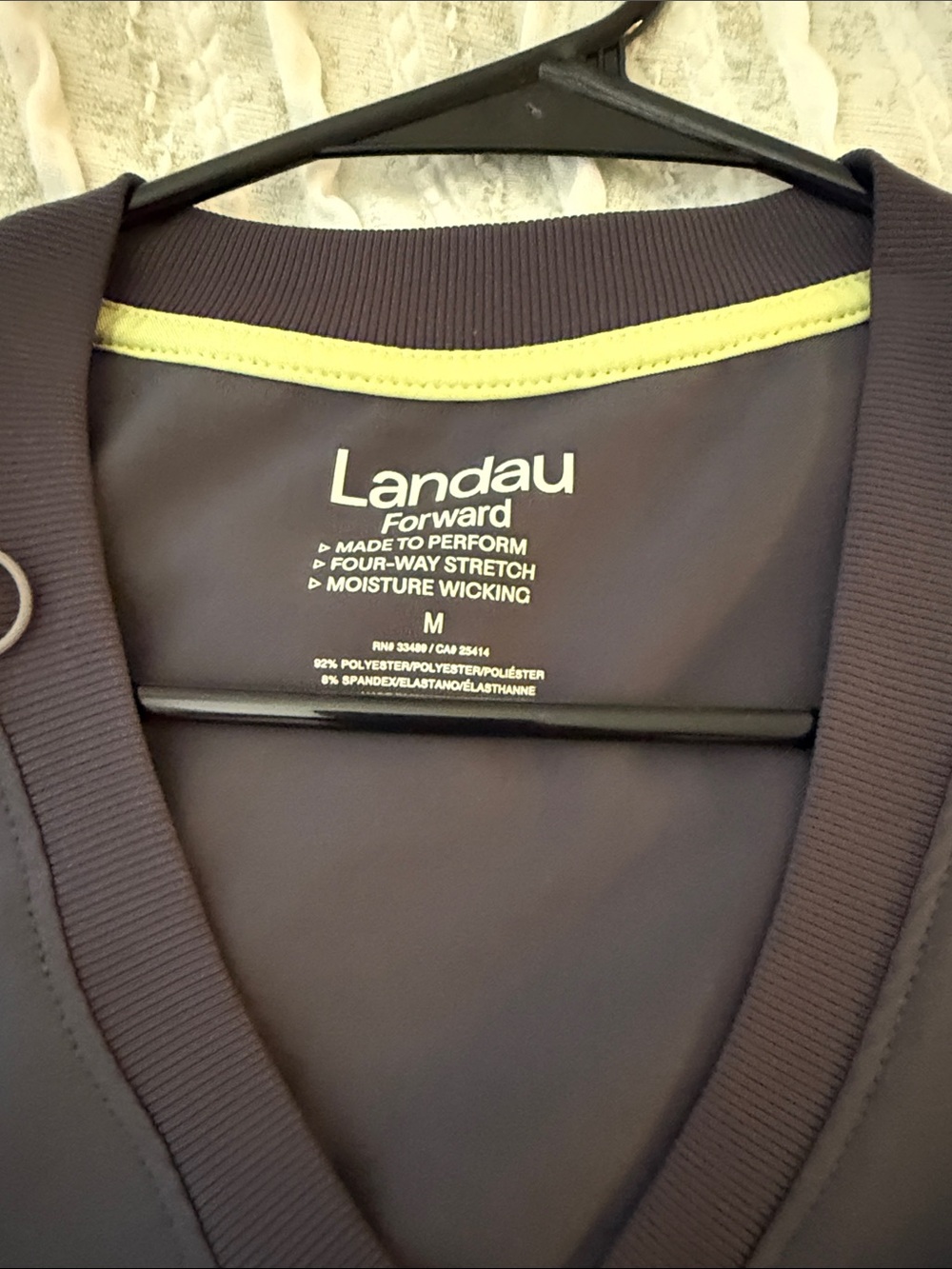 LANDAU Grey Women's V-Neck Scrub Top & Jogger Set - Picture 3 of 7